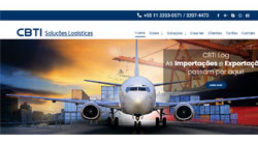Criao de Site para Empresa de Logstica C.B.T.I Log